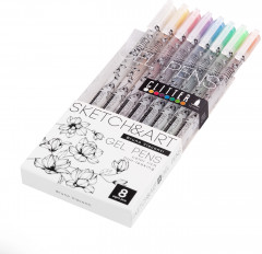 Набор ручек «SketchandArt Uni Write. Glitter» - Фото 4