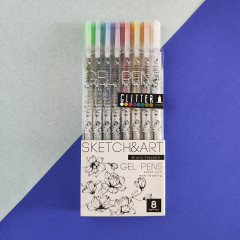 Набор ручек «SketchandArt Uni Write. Glitter» - Фото 5