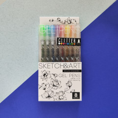 Набор ручек «SketchandArt Uni Write. Glitter» - Фото 8