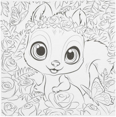 Роспись по холсту «Белочка» - Фото 2