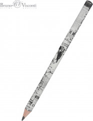 Набор карандашей чернографитовых «HappyGraphix jumbo. Газета» - Фото 1