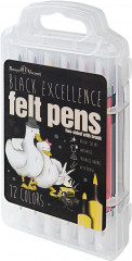 Набор фломастеров «Black Excellence» - Фото 1
