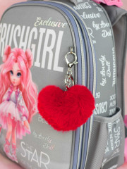 Брелок меховой «Котёнок в наушниках» - Фото 2