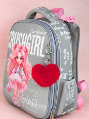 Брелок меховой «Котёнок в наушниках» - Фото 3