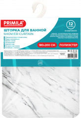 Штора для ванной «Белый мрамор» - Фото 2