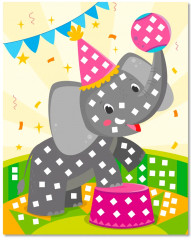 Мозаика-аппликация «Жираф, слоненок, обезьянка» - Фото 9