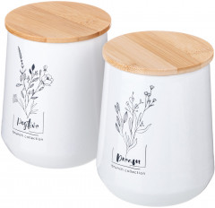 Хлебница с набором банок для сыпучих продуктов «Provence» - Фото 2