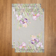 Набор полотенец кухонных «Irises Grey» - Фото 2