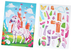 Аппликация наклейками «Единорог» - Фото 1