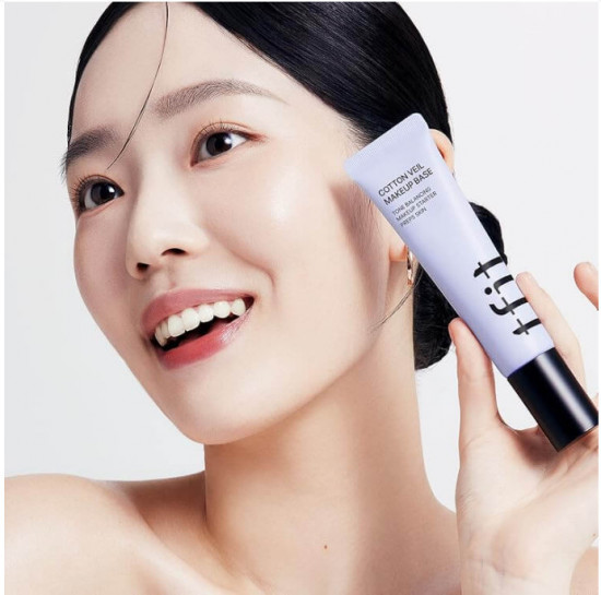 Тональная основа под макияж «Cotton Veil Makeup Base», оттенок 02 Lively Purple