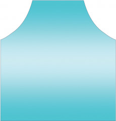 Фартук для кухни «Бирюзовый переход» - Фото 1