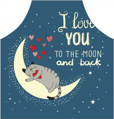 Фартук для кухни «Валентинка с котиком» - Фото 1