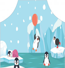 Фартук для кухни «Веселые пингвины» - Фото 1