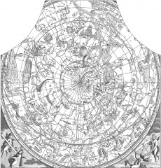 Фартук для кухни «Винтажная карта астролога» - Фото 1