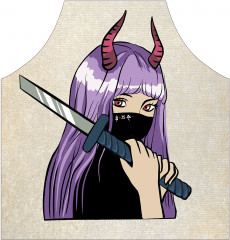 Фартук для кухни «Воин аниме» - Фото 1