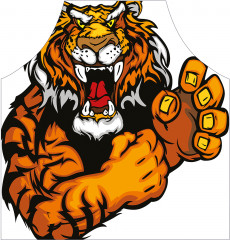 Фартук для кухни «Злой тигр» - Фото 1