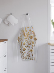 Фартук для кухни «Золотистые цветы» - Фото 2