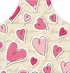 Фартук для кухни «Изобилие сердец» - Фото 1