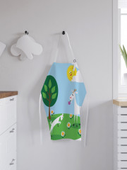 Фартук для кухни «Коза с козленком» - Фото 2