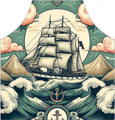 Фартук для кухни «Корабль в пути» - Фото 1