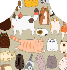 Фартук для кухни «Котовечеринка» - Фото 1