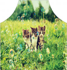 Фартук для кухни «Котята с пузырями» - Фото 1