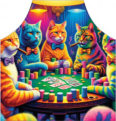 Фартук для кухни «Кошачий покер» - Фото 1