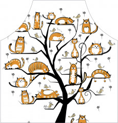 Фартук для кухни «Кошачье дерево» - Фото 1