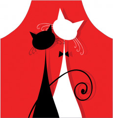 Фартук для кухни «Кошачье свидание» - Фото 1