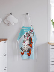 Фартук для кухни «Кролики на санках» - Фото 2