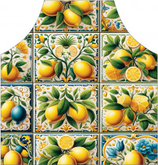 Фартук для кухни «Лимонная плитка» - Фото 1
