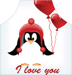 Фартук для кухни «Любящий пингвин» - Фото 1