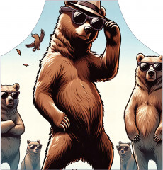 Фартук для кухни «Медвежья крутость» - Фото 1