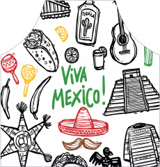 Фартук для кухни «Мексика приветствует» - Фото 1