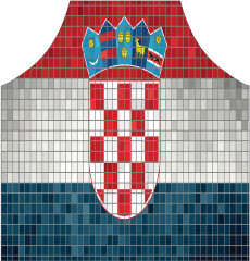 Фартук для кухни «Мозаичный флаг Хорватии» - Фото 1