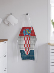 Фартук для кухни «Мозаичный флаг Хорватии» - Фото 2