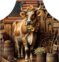 Фартук для кухни «Нарядная корова» - Фото 1