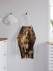 Фартук для кухни «Нарядная корова» - Фото 2