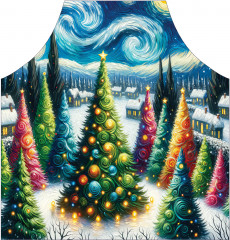 Фартук для кухни «Нарядные елки» - Фото 1