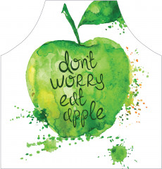 Фартук для кухни «Не волнуйся, ешь яблоко» - Фото 1