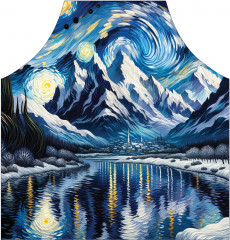 Фартук для кухни «Ночь в горах» - Фото 1