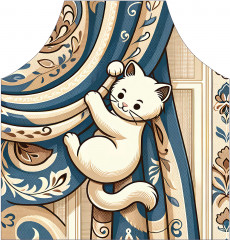 Фартук для кухни «Озорная кошка» - Фото 1