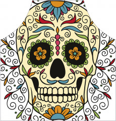 Фартук для кухни «Орнаментальный череп» - Фото 1