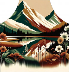 Фартук для кухни «Осень в горах» - Фото 1