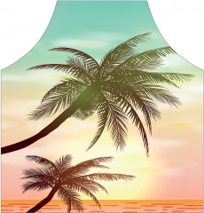 Фартук для кухни «Пальмы над морем» - Фото 1