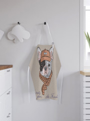 Фартук для кухни «Пес с шарфом» - Фото 2