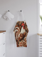 Фартук для кухни «Петух в цветах» - Фото 2