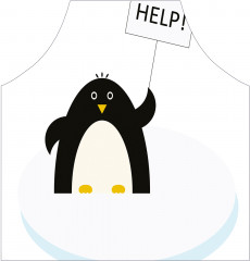 Фартук для кухни «Пингвин просит помощи» - Фото 1