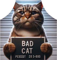 Фартук для кухни «Плохой кот» - Фото 1