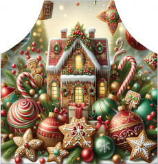 Фартук для кухни «Праздничный дом» - Фото 1